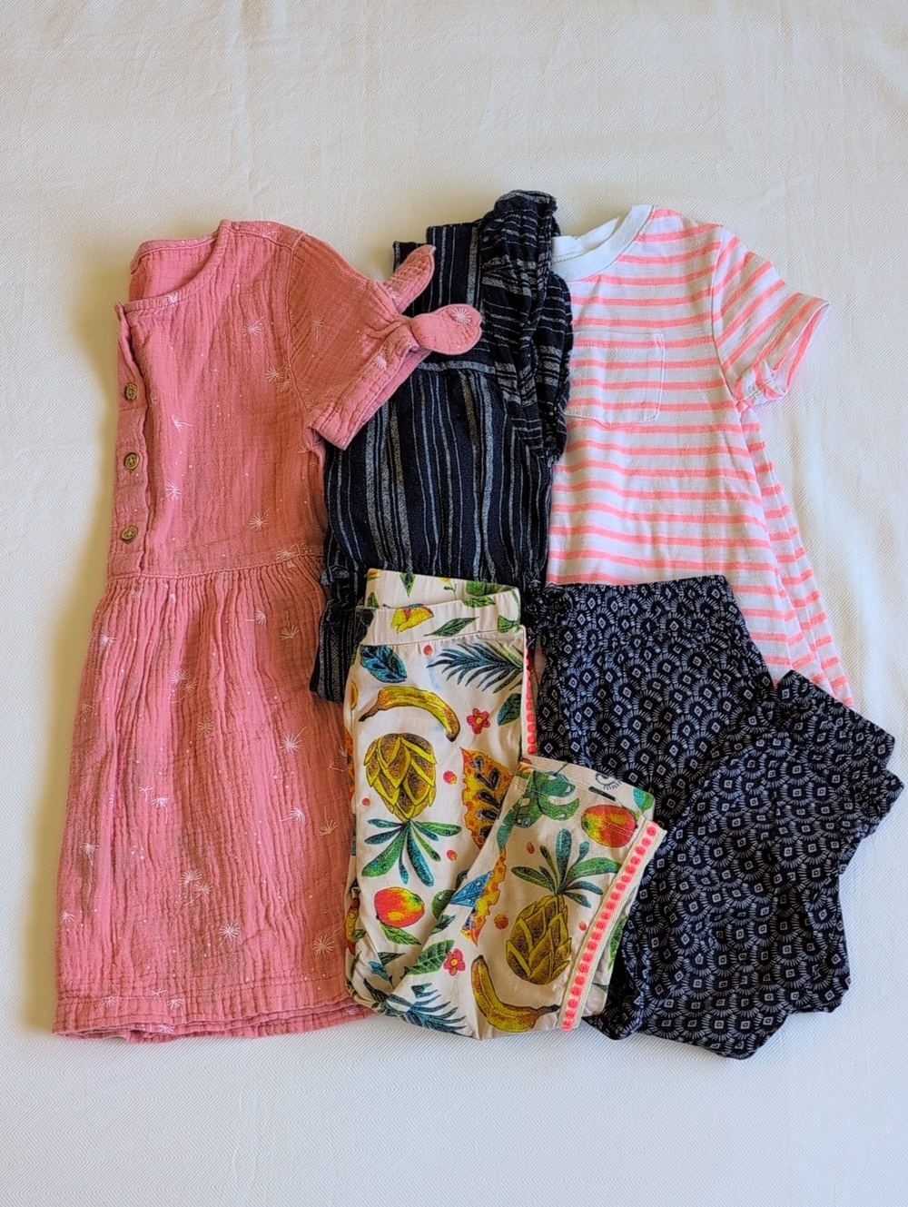 Toddler Girls Boho Summer Capsule Lot 5pcs H&M Joe Fresh Old Navy Size 4T